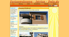Desktop Screenshot of ferienwohnung-istrien-pula.de
